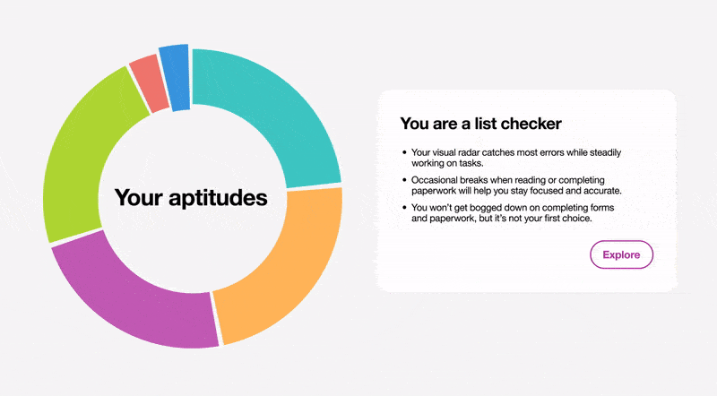 Aptitude Pie Chart Visual gif