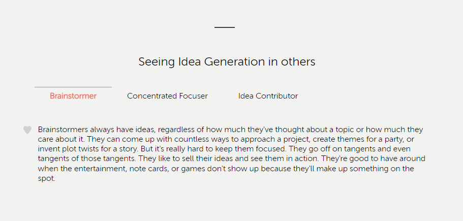 Idea generation description for event planner