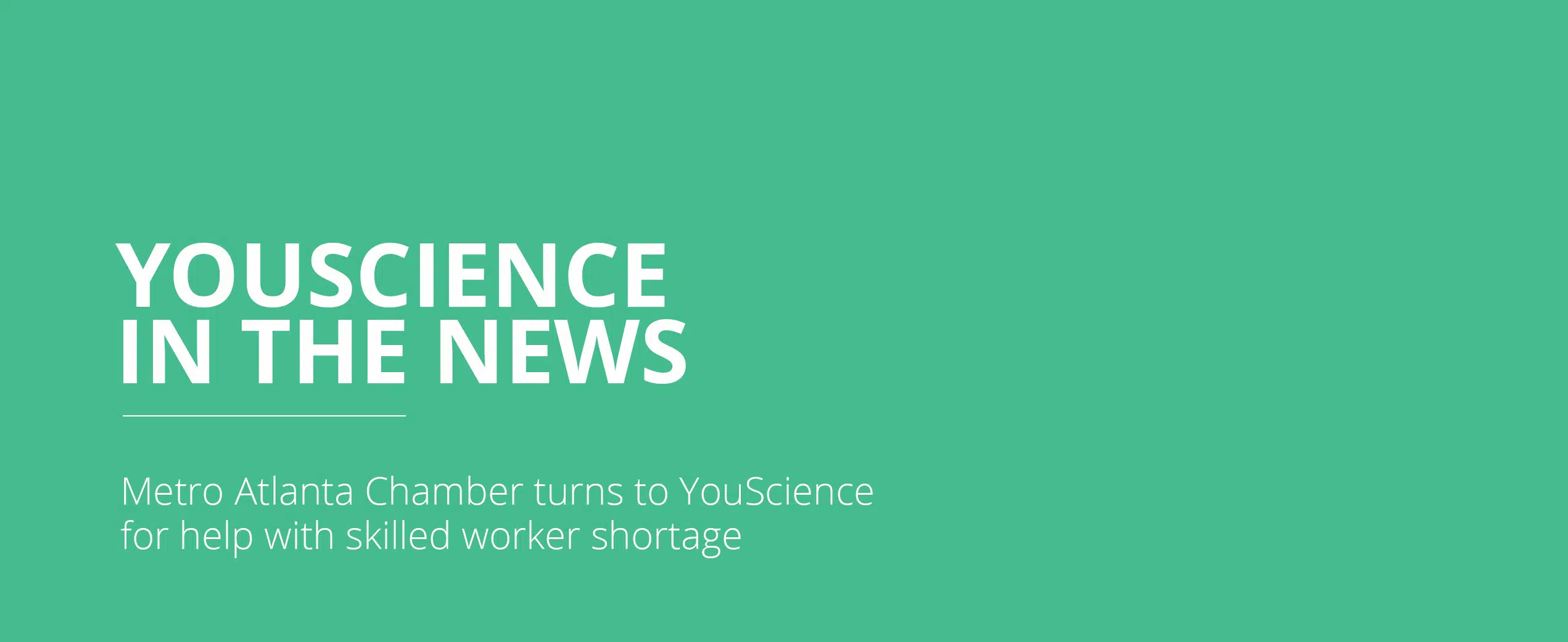 Metro Atlanta Chamber turns to YouScience for help with skilled worker shortage