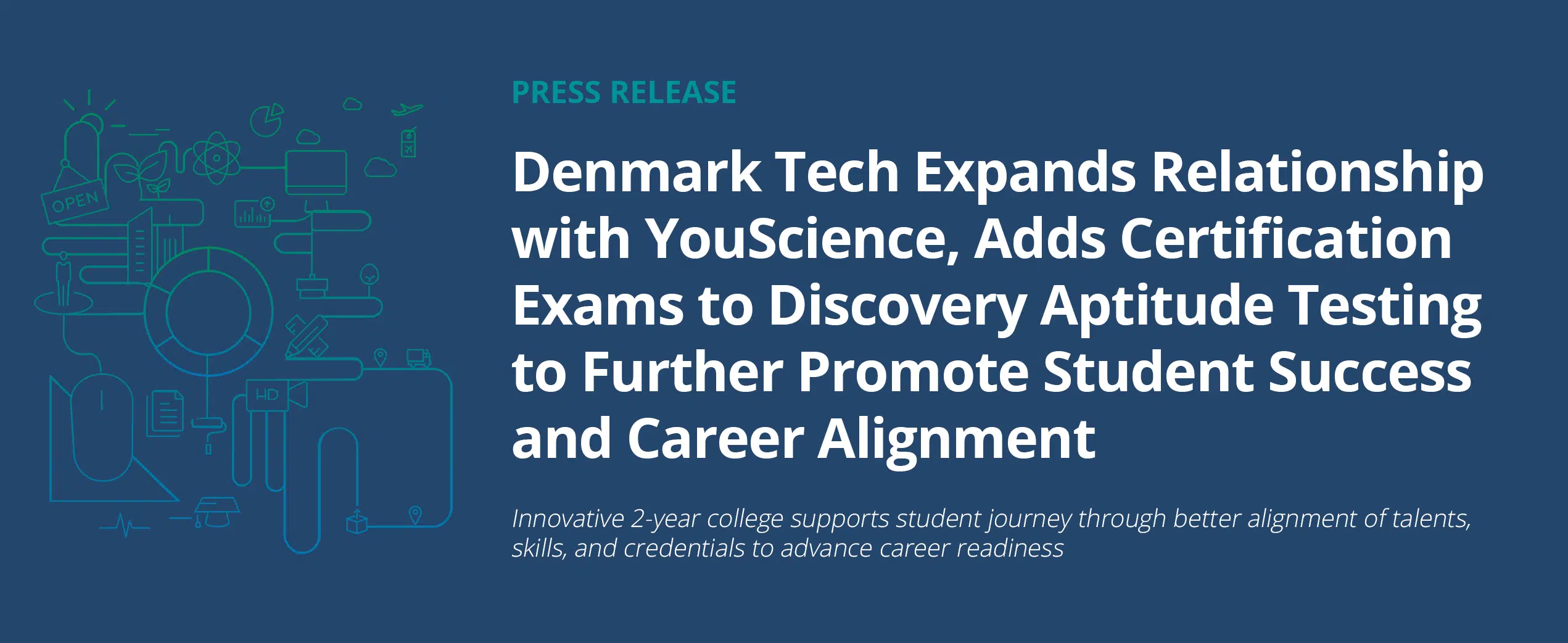 Denmark Tech Expands Relationship with YouScience, Adds Certification Exams to Discovery Aptitude Testing to Further Promote Student Success and Career Alignment