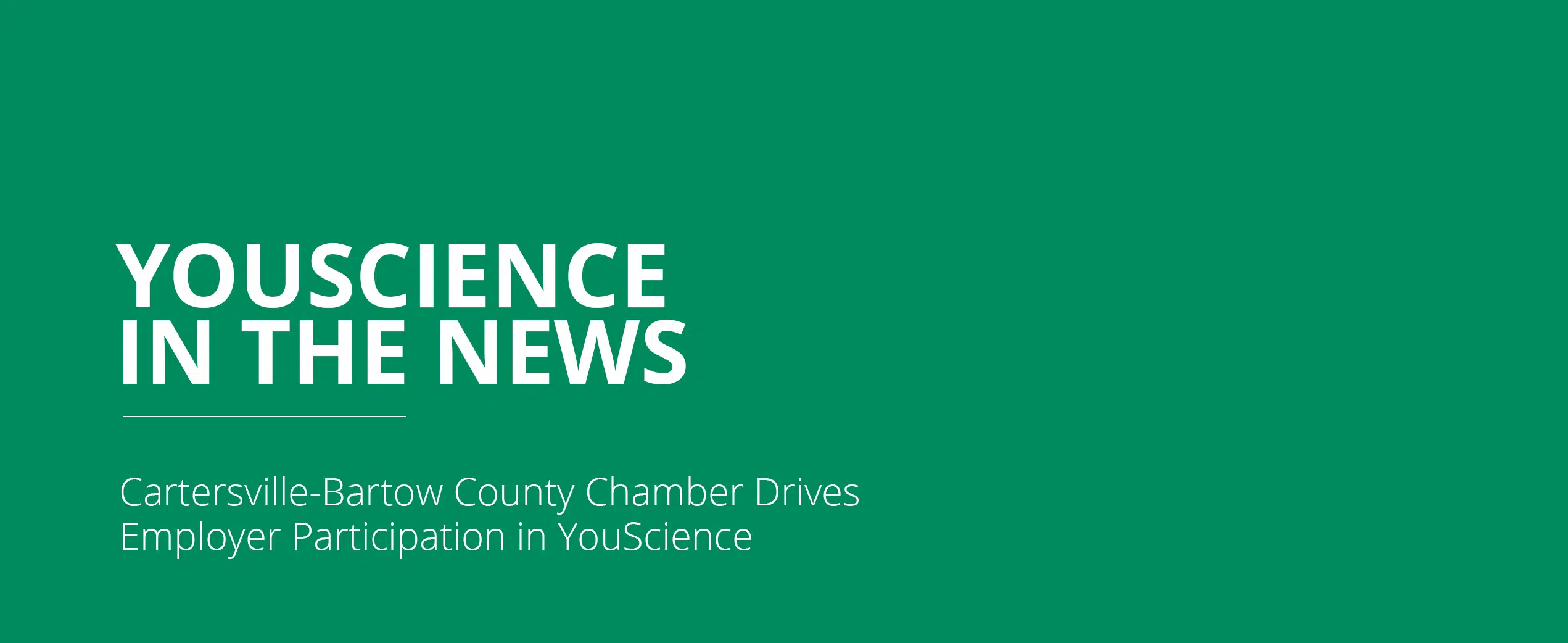 Cartersville-Bartow County Chamber Drives Employer Participation in YouScience