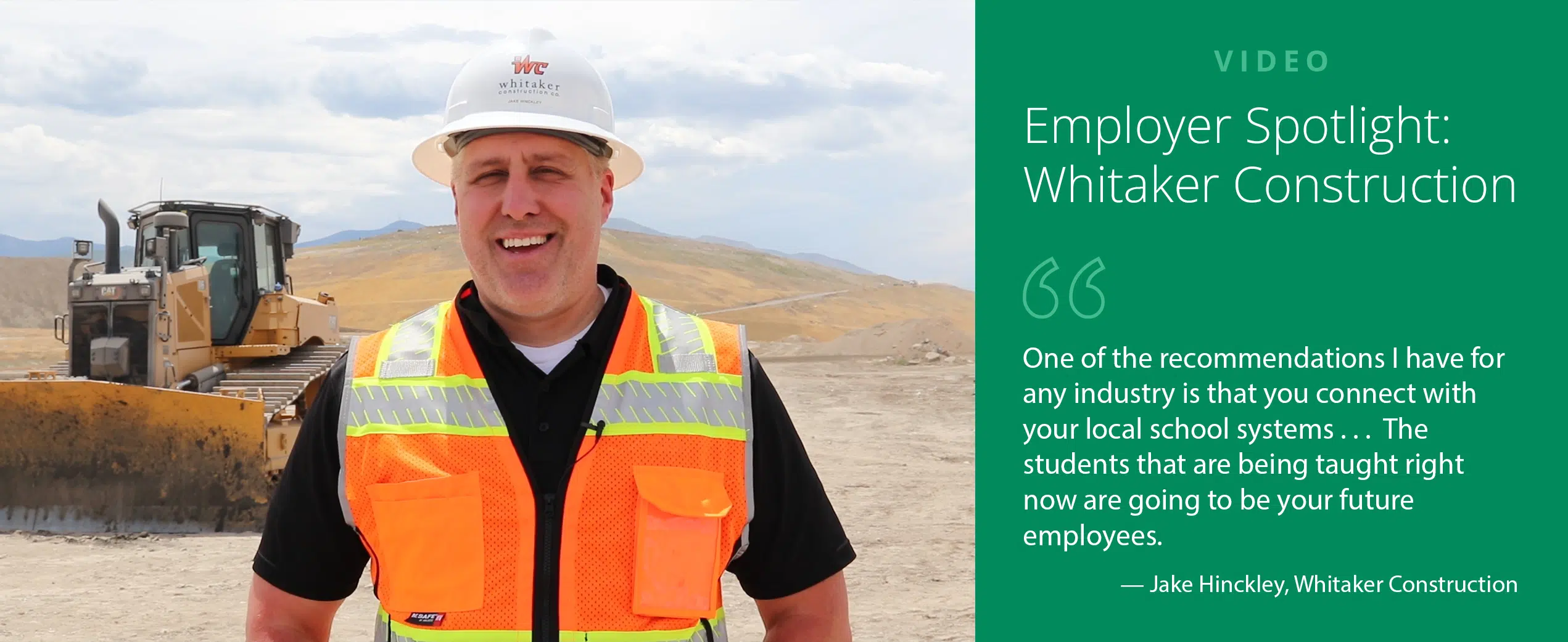 Whitaker Construction connects with education to connect with future candidates
